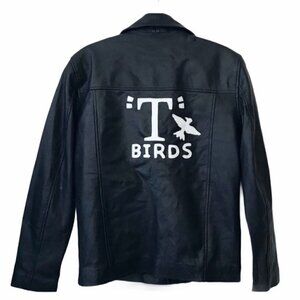 Grease T Birds Black 100% Leather Jacket